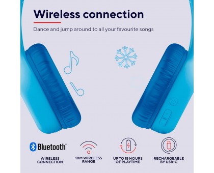 Наушники On-ear Trust Nouna Kids, Wireless, Mic, Синий Наушники On-ear Trust Nouna Kids, Wireless, Mic, Синий