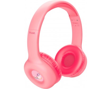 Наушники On-ear Trust Nouna Kids, Wireless, Mic, Розовый Наушники On-ear Trust Nouna Kids, Wireless, Mic, Розовый