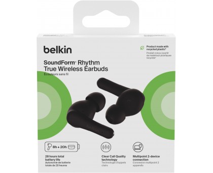 Наушники TWS Belkin Soundform Rhythm True Wireless, черный Наушники TWS Belkin Soundform Rhythm True Wireless, черный