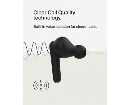 Наушники TWS Belkin Soundform Rhythm True Wireless, черный Наушники TWS Belkin Soundform Rhythm True Wireless, черный
