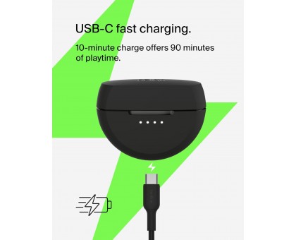 Наушники TWS Belkin Soundform Rhythm True Wireless, черный Наушники TWS Belkin Soundform Rhythm True Wireless, черный