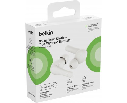Наушники TWS Belkin Soundform Motion True Wireless, белій Наушники TWS Belkin Soundform Motion True Wireless, белій