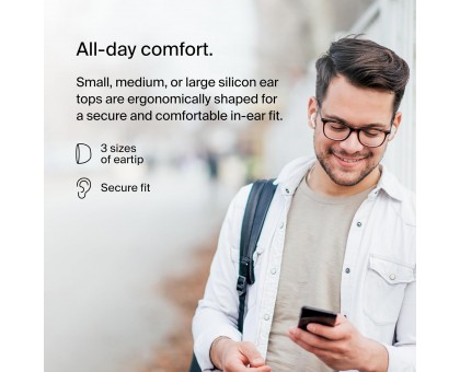 Наушники TWS Belkin Soundform Motion True Wireless, белій Наушники TWS Belkin Soundform Motion True Wireless, белій