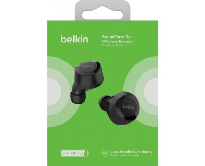 Навушники TWS Belkin Soundform Bolt True Wireless, чорний Навушники TWS Belkin Soundform Bolt True Wireless, чорний