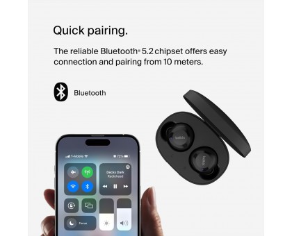 Навушники TWS Belkin Soundform Bolt True Wireless, чорний Навушники TWS Belkin Soundform Bolt True Wireless, чорний