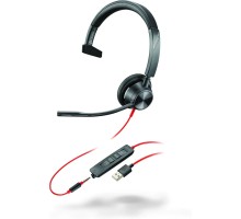 Гарнитура компьютерная моно On-ear Poly Blackwire 3315-M, USB-A, всенаправленный, чёрный