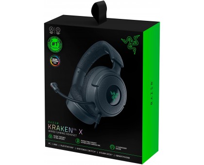 Гарнітура ігрова Razer Kraken V4 X, 7.1, USB-A, 1.8м, RGB, чорний Гарнітура ігрова Razer Kraken V4 X, 7.1, USB-A, 1.8м, RGB, чорний