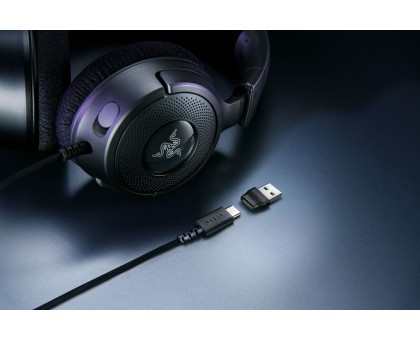 Гарнітура ігрова Razer Kraken V4 X, 7.1, USB-A, 1.8м, RGB, чорний Гарнітура ігрова Razer Kraken V4 X, 7.1, USB-A, 1.8м, RGB, чорний