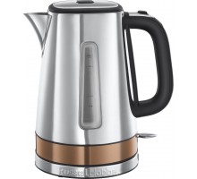 Электрочайник Russell Hobbs Luna 1.7л, металл, подсветка, серебристо-бронзовый