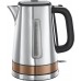 Электрочайник Russell Hobbs Luna 1.7л, металл, подсветка, серебристо-бронзовый