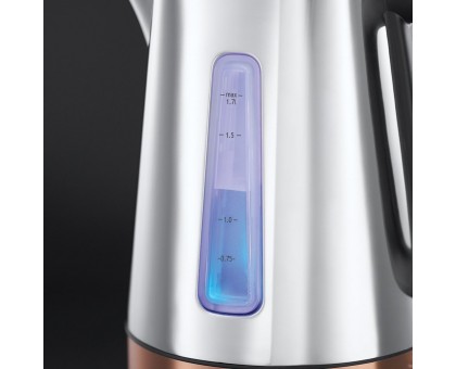 Электрочайник Russell Hobbs Luna 1.7л, металл, подсветка, серебристо-бронзовый Электрочайник Russell Hobbs Luna 1.7л, металл, подсветка, серебристо-бронзовый