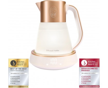 Електрочайник Russell Hobbs Calm, 1.7л, скло, біло-мідний Електрочайник Russell Hobbs Calm, 1.7л, скло, біло-мідний