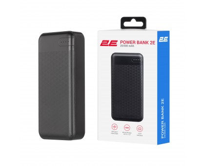 Портативное зарядное устройство Power Bank 2E 20000мАч, PD, QC 18Вт, черный Портативное зарядное устройство Power Bank 2E 20000мАч, PD, QC 18Вт, черный