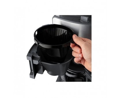 Кофеварка Russell Hobbs капельная Grind and Brew, 1.25л, молотый, LED-дисплей, черно-металл Кофеварка Russell Hobbs капельная Grind and Brew, 1.25л, молотый, LED-дисплей, черно-металл