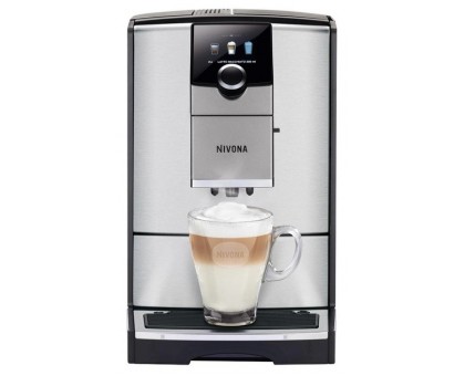Кофемашина Nivona CafeRomatica 2.2л, зерно + молоко, автомат.капучинатор, авторецептов - 5, серо - черный Кофемашина Nivona CafeRomatica 2.2л, зерно + молоко, автомат.капучинатор, авторецептов - 5, серо - черный