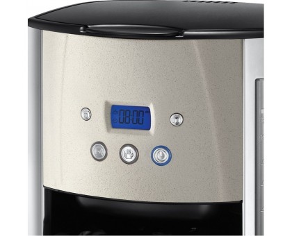 Кавоварка Russell Hobbs крапельна Luna Stone, 1.5л, мелена, LED-дисплей, підігрів чашок, чорно-сріблястий Кавоварка Russell Hobbs крапельна Luna Stone, 1.5л, мелена, LED-дисплей, підігрів чашок, чорно-сріблястий
