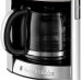 Кавоварка Russell Hobbs крапельна Luna Stone, 1.5л, мелена, LED-дисплей, підігрів чашок, чорно-сріблястий