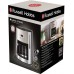 Кавоварка Russell Hobbs крапельна Luna Stone, 1.5л, мелена, LED-дисплей, підігрів чашок, чорно-сріблястий