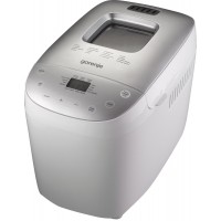 Хлібопічка Gorenje 850Вт, програм-1.6, макс.вага - 1.6кг, форма прямокутник, пластик, сірий