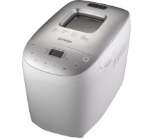 Хлебопечка Gorenje 850Вт, программ-13, макс.вес -1.6кг, форма-прямоугольник, пластик, серый