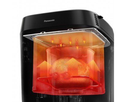 Хлебопечка Panasonic 700Вт, программ-18, макс.вес -1кг, форма-кругл., пластик, черный Хлебопечка Panasonic 700Вт, программ-18, макс.вес -1кг, форма-кругл., пластик, черный