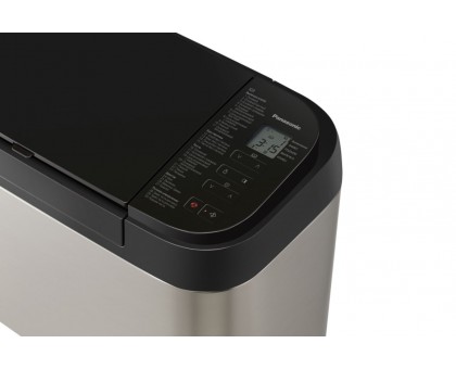 Хлебопечка Panasonic 550Вт, программ-30, макс.вес -1.25кг, форма-прямоугольник, металл, черный
