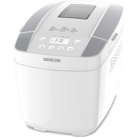 Хлібопічка Sencor 800Вт, програм-12, макс.вага -1.2кг, форма прямокутник, пластик, білий