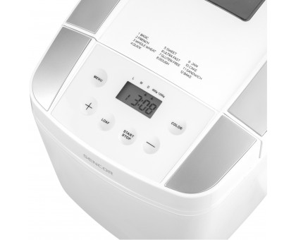 Хлебопечка Sencor 800Вт, программ-12, макс.вес -1.2кг, форма прямоугольник, пластик, белый Хлебопечка Sencor 800Вт, программ-12, макс.вес -1.2кг, форма прямоугольник, пластик, белый