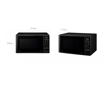 Микроволновая печь LG, 20л, электр. управл., 700Вт, дисплей, черный