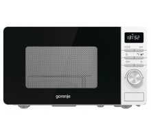 Мікрохвильова піч Gorenje, 20л, електр. керув., 800Вт, гриль, дисплей, білий