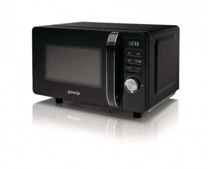 Микроволновая печь Gorenje, 20л, электр. управл., 700Вт, гриль, дисплей, черный
