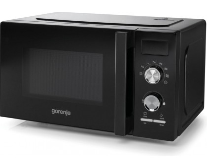 Микроволновая печь Gorenje, 20л, мех. управл., 800Вт, дисплей, черный