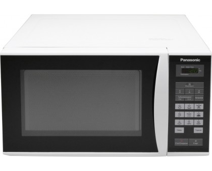Мікрохвильова піч Panasonic, 25л, 800Вт, дисплей, відкрю ручкою, біло-чорний