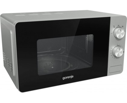 Микроволновая печь Gorenje, 20л, мех. управл., 800Вт, серебристый