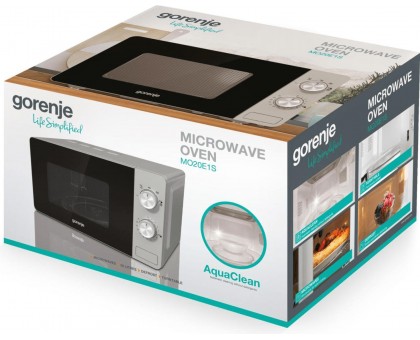 Микроволновая печь Gorenje, 20л, мех. управл., 800Вт, серебристый