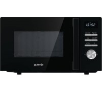 Мікрохвильова піч Gorenje, 20л, електр. керув., 800Вт, гриль, дисплей, 11 програм, чорний