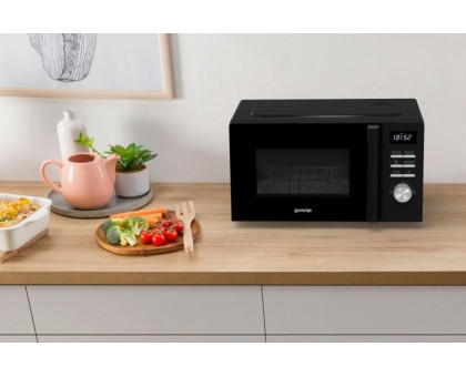 Мікрохвильова піч Gorenje, 20л, електр. керув., 800Вт, гриль, дисплей, 11 програм, чорний Мікрохвильова піч Gorenje, 20л, електр. керув., 800Вт, гриль, дисплей, 11 програм, чорний