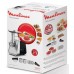 Мясорубка Moulinex, 1600Вт, 1.9кг/мин, 3 решетки, насадка для колбас, кеббе, томатов, пластик/металл, черно-серерый