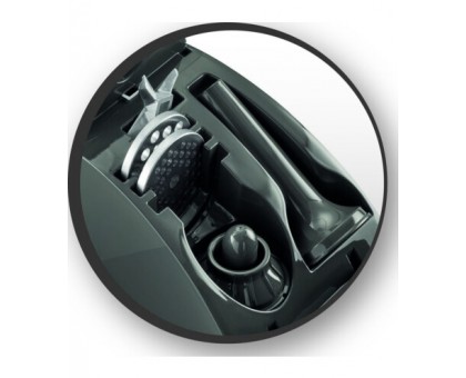 М'ясорубка Tefal HVB Plus, 2000Вт, 2.6кг/хв, 3 решітки, насадка для ковбас, кеббе, томатів, 5 терок, пластик/метал, чорний