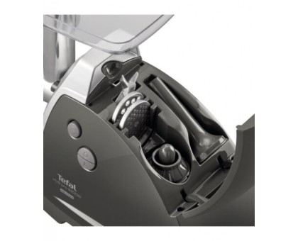 Мясорубка Tefal HV8 Successor, 2200Вт, 4.5кг/мин, 3 решетки, насадка для колбас, кеббе, 4 терки, пластик/металл, черный Мясорубка Tefal HV8 Successor, 2200Вт, 4.5кг/мин, 3 решетки, насадка для колбас, кеббе, 4 терки, пластик/металл, черный