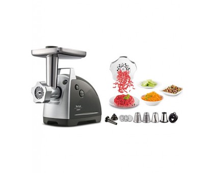 Мясорубка Tefal HV8 Successor, 2200Вт, 4.5кг/мин, 3 решетки, насадка для колбас, кеббе, 4 терки, пластик/металл, черный Мясорубка Tefal HV8 Successor, 2200Вт, 4.5кг/мин, 3 решетки, насадка для колбас, кеббе, 4 терки, пластик/металл, черный