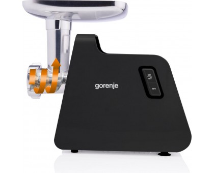 М'ясорубка Gorenje, 2000Вт, 2,6кг/хв, 2 решітки, пластик/метал, чорний М'ясорубка Gorenje, 2000Вт, 2,6кг/хв, 2 решітки, пластик/метал, чорний