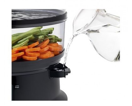 Пароварка Tefal Convenient, 900Вт, чаша-2.9/3.1л, резервуар для воды -1.5л, механическое управл., пластик, черный Пароварка Tefal Convenient, 900Вт, чаша-2.9/3.1л, резервуар для воды -1.5л, механическое управл., пластик, черный
