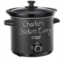 Медленоварка Russell Hobbs ChalkBoard, 200Вт, чаша-3.5л, механическое управл., нерж. сталь, черный
