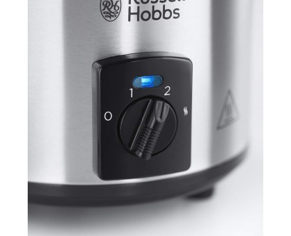 Медленноварка Russell Hobbs CompactHome, 145Вт, чаша-2л, механическое управл., съемная крышка, нерж. сталь, серый Медленноварка Russell Hobbs CompactHome, 145Вт, чаша-2л, механическое управл., съемная крышка, нерж. сталь, серый