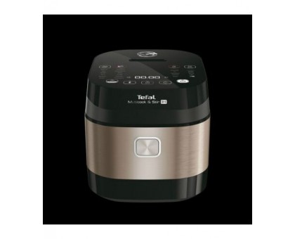 Мультиварка Tefal MultiCook&Stir, 1200Вт, чаша-5л, электронное управл., пластик, черно-бронзовый Мультиварка Tefal MultiCook&Stir, 1200Вт, чаша-5л, электронное управл., пластик, черно-бронзовый