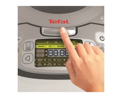 Мультиварка Tefal Fuzzy Logic, 750Вт, чаша-5л, электронное управл., пластик, серый Мультиварка Tefal Fuzzy Logic, 750Вт, чаша-5л, электронное управл., пластик, серый