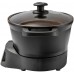 Мультиварка Russell Hobbs GoodToGo, 1000Вт, чаша-6.5л, электронное управл., съемная крышка, керамика, черный