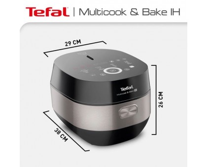 Мультиварка Tefal Multicook&Bake IH, 1500Вт, чаша-5л, електронне керув., метал/пластик, чорний Мультиварка Tefal Multicook&Bake IH, 1500Вт, чаша-5л, електронне керув., метал/пластик, чорний