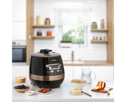 Мультиварка-скороварка Moulinex Quickchef, 1000Вт, чаша-5л, сенсорное управл., пластик, черный